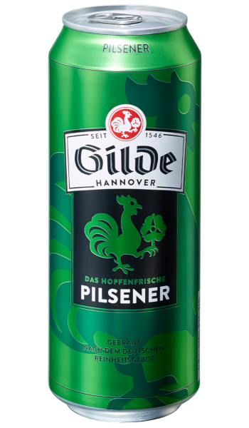 Gilde Pilsner canned beer