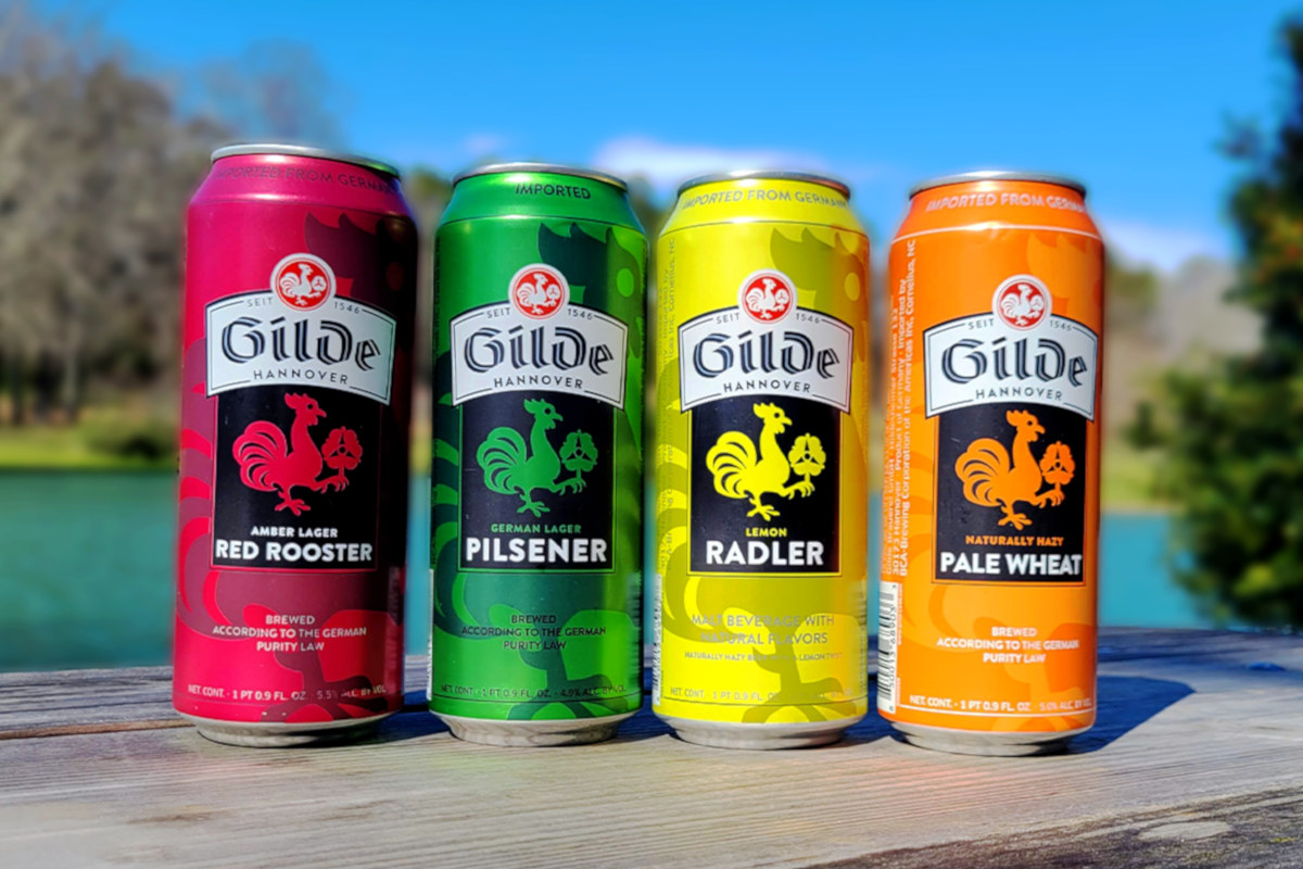 Outdoor photo of all canned Bier's