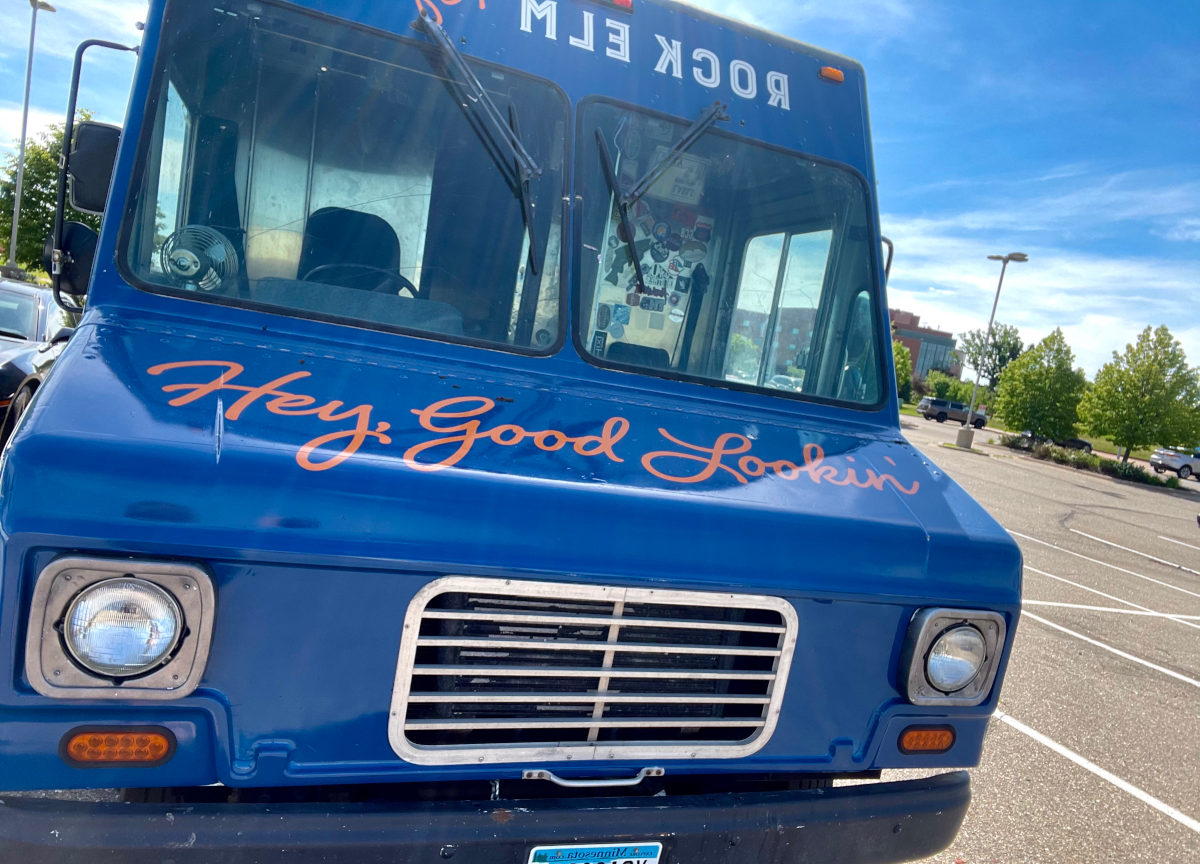 Front view of the food truck